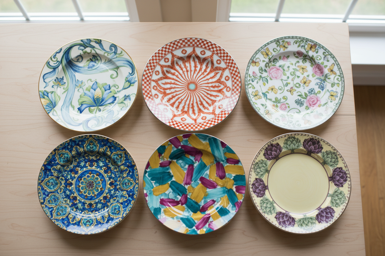 Patterned Salad Plates