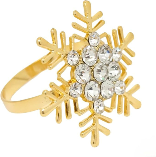 100 Pcs Gold Napkin Rings Bulk Delicate Napkin Holder for Dining Wedding Party Banquet Table Decroration Christmas and Daily Use