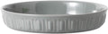 Fun Elements Shallow Dog Bowls, 8" Ceramic Dog Food Plate for Small and Medium Breeds, Non-Slip, Flat and Wide, Dishwasher Safe, Suitable for Puppies and Kittens (Grey)