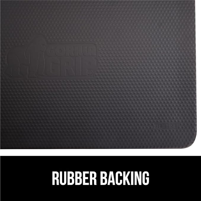 GORILLA GRIP Comfortable Cushioned Kitchen Mats for Floor, Waterproof and Stain Resistant Soft Top, 3/4 Inch Thick Ergonomic Standing Desk Anti Fatigue Mat, Foam Supports Ankles and Feet, 20x32, Navy