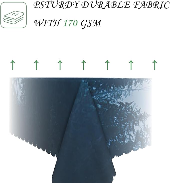 54x78 Inch Nature Rectangular Tablecloth Tall Tree Forest Table Cloth Waterproof Durable Table Cover for Holiday Picnic Outdoor BBQ Decor