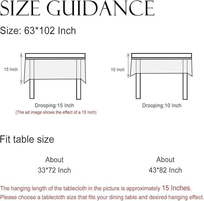 ISAENNE Designer White Linen Long Tablecloth Rectangle,Chinoiserie Floral Elegant Indoor Table Cloth,Fall Stain Proof Decor Tablecloths for Dining Thanksgiving Kitchen,63"*102"-Mosella F