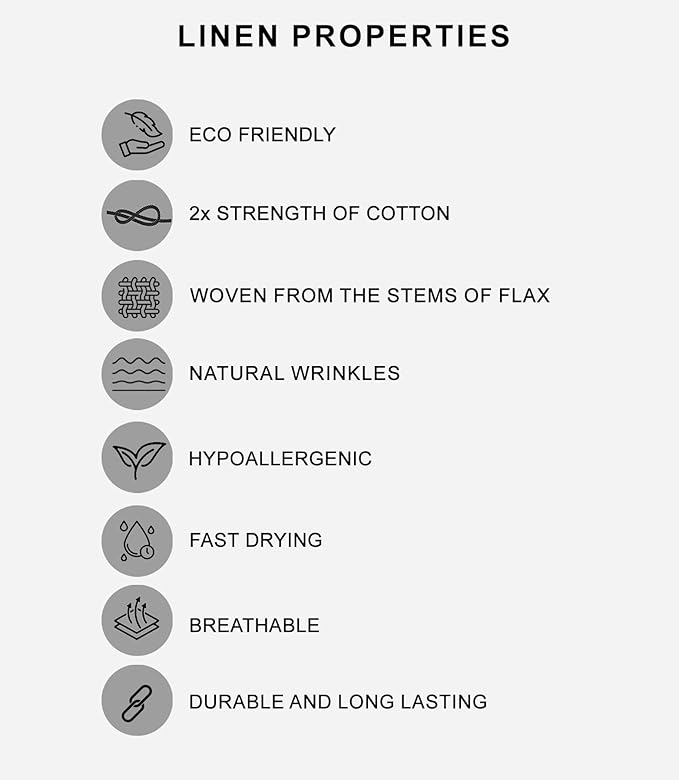 Ruvanti Premium Linen Napkins Set of 6-20x20 Inch, Classic Hemstitch, Mitered Corner Cloth Napkins - Soft, Elegant Dinner Napkins Cloth Washable for Weddings, Parties, Everyday Use - Grey