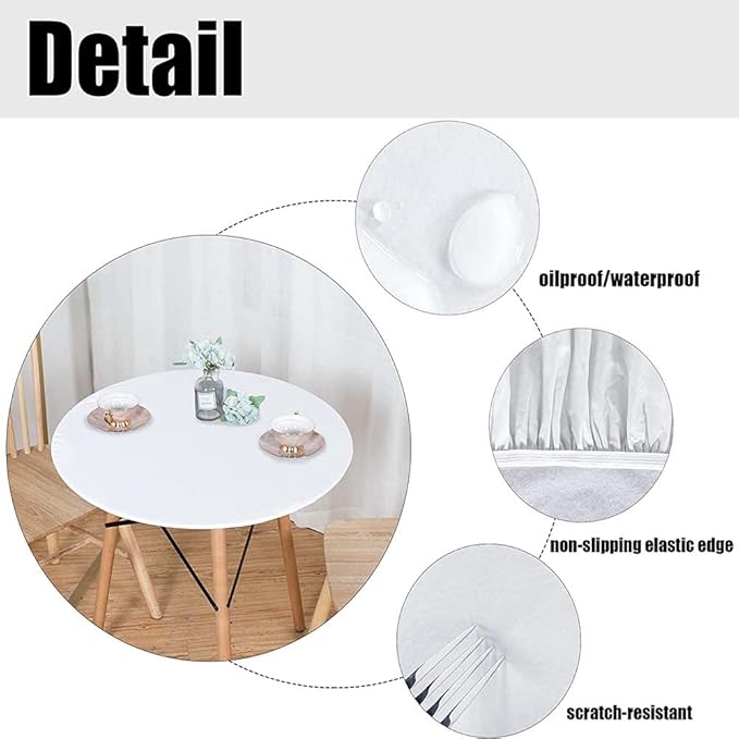 Small Round Tablecloth, Nautical Washable Polyester Table Cloth for, Anchors Maritime Theme Decor, Fit Round Tables 61inch Diameter, Holiday Party Home Kitchen Dining Table Decoration