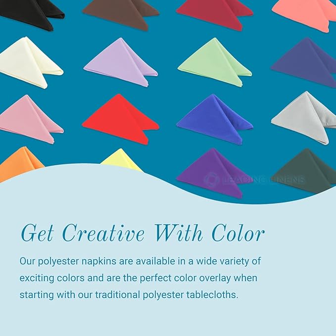 Polyester Cloth Napkins - Washable Soft Table Linens - Durable & Elegant for Dining, Restaurants, Weddings, Events, Rentals, Banquets, & Parties - Premium Quality Set of 250, Gold, 20"x20"