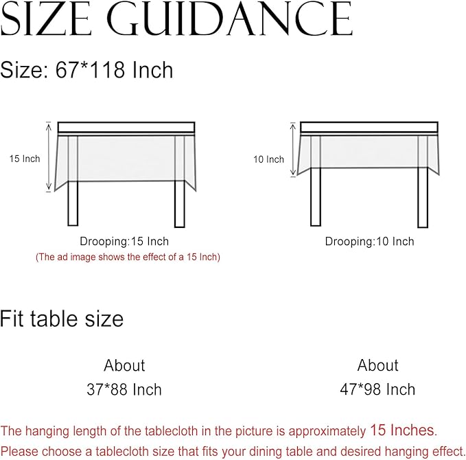 ISAENNE Designer Vintage Linen Elegant Extra Long Table Cloth Rectangular,Chinoiserie Floral Tablecloth,Durable Decor Table Cover for Dining Thanksgiving Kitchen Party,67"*118"-Segerman B