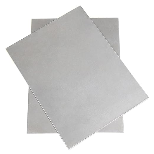 TEN-HIGH 2 Pack 14 Gauge Mild Steel Sheet Metal Plate 24 x 24 Inch Cold Rolled Steel Plate for Professional Industrial Use and DIY Projects - Smooth Surface, Easy to Form and Weld