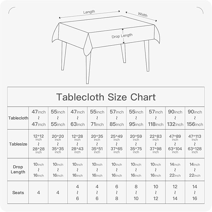 BALCONY & FALCON Rectangle Tablecloth Washable Wrinkle Resistant and Water Proof Table Cloth Decorative Linen Fabric Tablecloths for Dining Parties Kitchen Wedding and Outdoor Use (Yellow, 57x118)