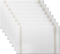 PIGCHCY Placemats Set of 8, Luxurious Elegant Placemats Non-Slip Washable Durable Table Mats for Home/Dining Room Decoration (White)