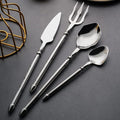 Silverware Set for 10 Durable 18/10 Stainless Steel Flatware Set Creative Styles 40 Piece Modern Cutlery Tableware Utensils Set for Home Kitchen Wedding Restaurant Knives forks and Spoons