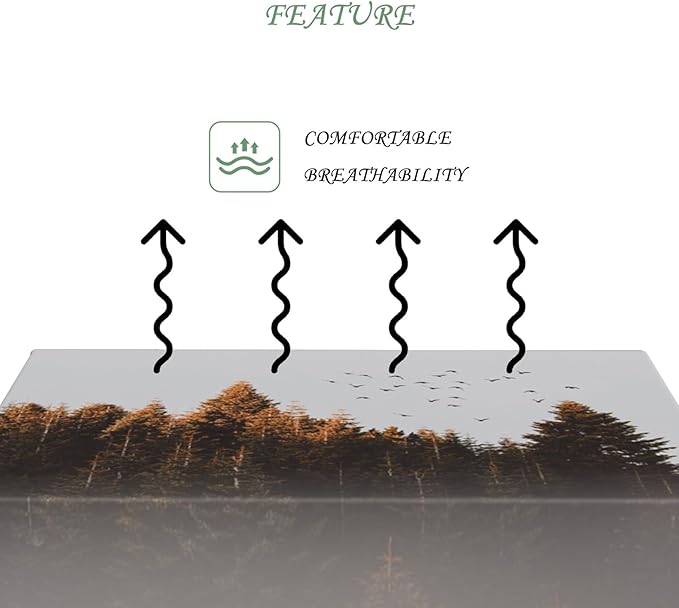 70x140 Inch Nature Rectangular Tablecloth Bird Autumn Forest Table Cloth Waterproof Durable Table Cover for Holiday Picnic Outdoor BBQ Decor