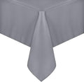 sancua Square Tablecloth - 54 x 54 Inch - Stain and Wrinkle Resistant Washable Polyester Table Cloth, Decorative Fabric Table Cover for Dining Tables, Buffet Parties and Camping, Light Grey