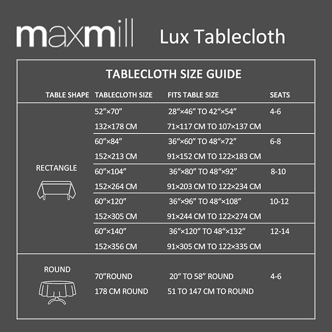 maxmill Lux Faux Linen Table Cloth with Slubby Yarn Textured Weaves Wrinkle Free Anti-Shrink Soft Tablecloth Decorative Table Cover for Dining Room Use Rectangle 60 x 104 Inch Sage Green