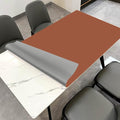 Leather Table Cover,1.8mm Thick,42x66 Inch Table Protector,Table Protector for Dining Room Table,Dining Table Cover,Table Cover Protector,Dining Table Protector(Brown+Gray,42x66)