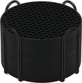 Silicone Coasters Set of 12 with Holder,Coasters for Drinks,Beer,Coffee Coasters,Suitable for Kinds Cups,Hot or Cold,Anti-SLI,Non-Stick,Anti-Overflow Tabletop Protection and Decor (12 Pcs, Black)