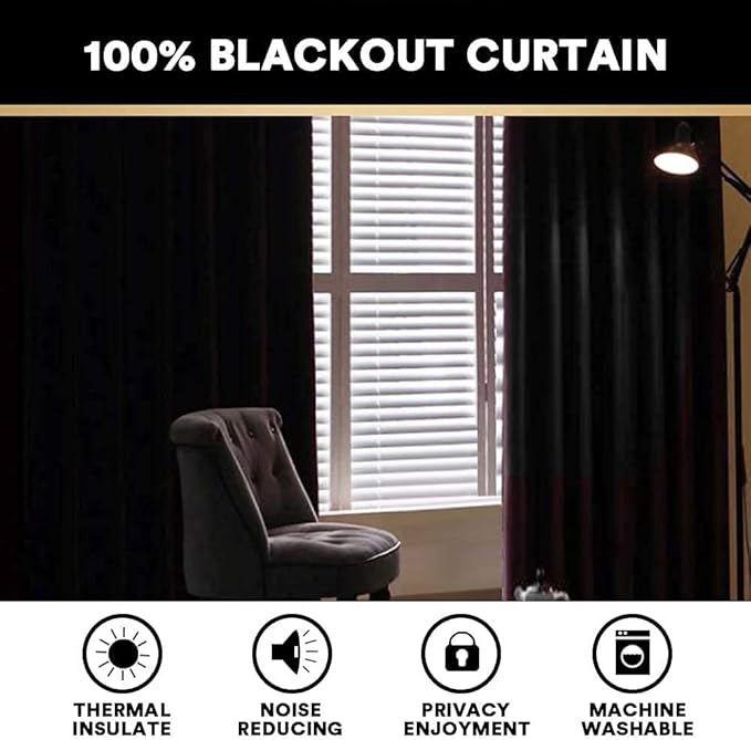 PrinceDeco Blackout Curtains 84 Inches Long Linen Blackout Curtains for Bedroom Textured Thermal Drapes Privacy Protection Soundproof Window Treatment Drapes for Living Room,W42 X L84, Glacier Grey