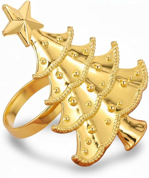 100 Pcs Gold Napkin Rings Bulk Delicate Napkin Holder for Dining Wedding Party Banquet Table Decroration Christmas and Daily Use