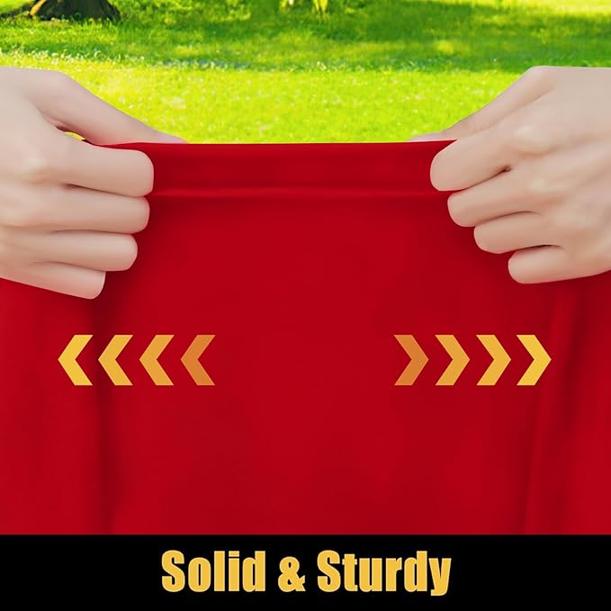 Smiry Rectangle Picnic Table Cloth, Waterproof Elastic Fitted Tablecloths for 5 Foot Tables, Washable Polyester Table Cover for Camping, Indoor and Outdoor (Red, 36"x60")