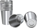 Ruisita 10 Pieces 12 Ounce Stainless Steel Cups Metal Pint Cups Shatterproof Drinking Glasses for Kids or Adults (12 oz/350 ml)