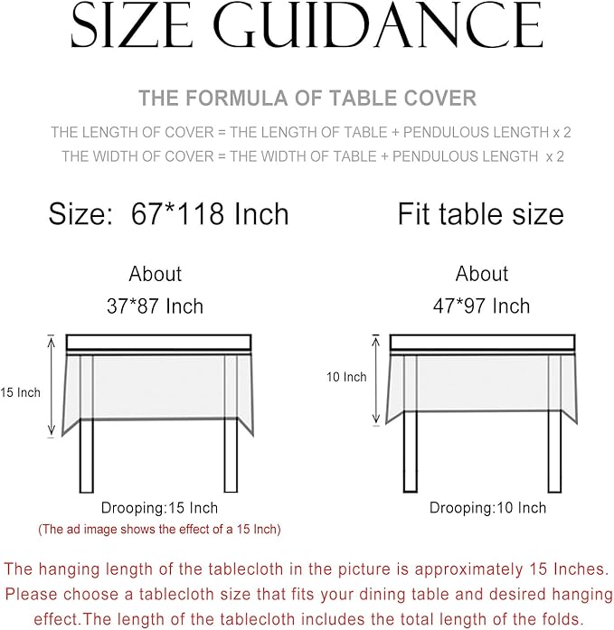 patdrea Designer French Table Cloth for Rectangle Table,Vintage Green Linen Birds and Leaves Pattern Tablecloths,Dacorative Cover Kitchen Dining,Christmas,Thanksgiving,Party,67"x118"-Warbler