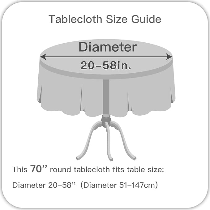 maxmill Jacquard Round Table Cloth Swirl Pattern Waterproof Antiwrinkle Heavy Weight Soft Tablecloths for Circular Table Cover and Kitchen Dinning Tabletop Decoration Round 70 Inch White