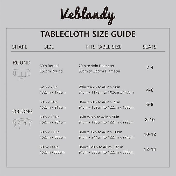 Textured Rectangle Tablecloth 60x144 inch Table Cloth Water Resistant Wrinkle Free Spill-Proof, Decorative Fabric Table Cover Washable for Banquet Parties Event Holiday Dinner, Light Grey