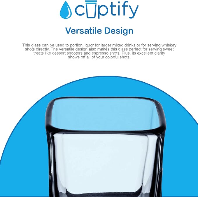Personalized Split Script Initial and Name Set of 10 2oz Etched Square Shot Glass Engraved with Custom Text Birthday Gift for Men and Women
