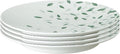 Denby - Carved Deco Medium Plates Set of 4-9 Inch - Dishwasher Microwave Oven Safe - Large Uniquely Textured Porcelain Medium Plate - Scratch Chip Resistant