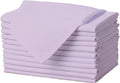 Gee Di Moda Cloth Napkins - 17 x 17 Inch Lavender Dinner Napkins - Set of 12 Soft & Absorbent Washable Fabric Cloth Table Napkins with Hemmed Edges for Hotel Restaurant, Holiday Parties & Wedding