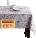 Maison d' Hermine Table Cloth Rectangle Table 100% Cotton 60 x 120 Inches Tablecloth Reusable Decorative for Dining Room Farmhouse Home Valentines Day Decorations Spring Summer - Mandala