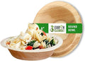 Areca Palm Leaf Bowls 6-Inch, Pack of 25