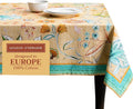 Maison d' Hermine Table Cloth Square Table 100% Cotton 54 x 54 Inches Tablecloth Reusable Decorative for Dining Room Farmhouse Home Valentines Day Decorations Spring Summer - Luxury Loft - Peach