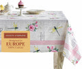 Maison d' Hermine Table Cloth Rectangle Table 100% Cotton 60 x 108 Inches Tablecloth Reusable Decorative for Dining Room Farmhouse Home Valentines Day Decorations Spring Summer - Champ De Mars
