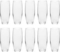 DISCOUNT PROMOS 10 ARC Stemless Champagne Flutes Set, 9 oz. - Cachet, Glassware, Cocktails - Clear