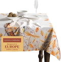 Maison d' Hermine Table Cloth Rectangle Table 100% Cotton 70 x 90 Inches Fall Tablecloth Reusable Everyday Use for Thanksgiving Christmas Decorations Dining Farmhouse Party (Oak Leaves)