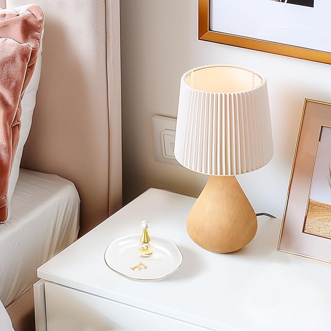 ProCase Ceramic Jewelry Tray, Initial Ring Dish Trinket Plate Engagement Gift, Small Personalized Monogram Ring Bowl for Wedding, White Decorative Jewelry Holder for Women Vanity -Letter F