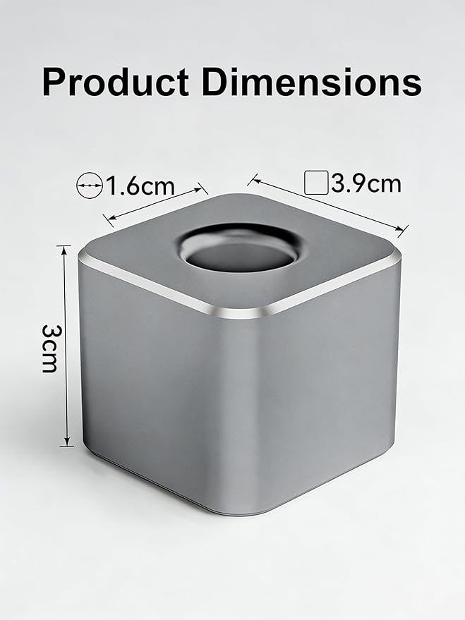 Aluminum Single Hole Pen Stand - Durable Fountain Pen Holder for Desk Display, Non - Slip Base, Minimalist Office/Home Organizer(Gold,2P)