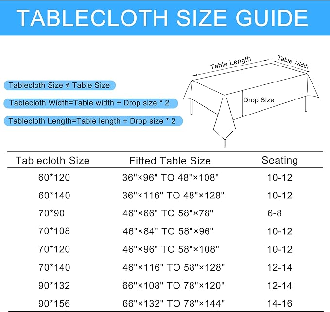 Hiasan Faux Linen Rectangle Tablecloth - Wrinkle and Stain Resistant Washable Table Cloth for Kitchen Dining Room Holiday Table Cover for Dinner, Champagne, 70 x 108 Inch