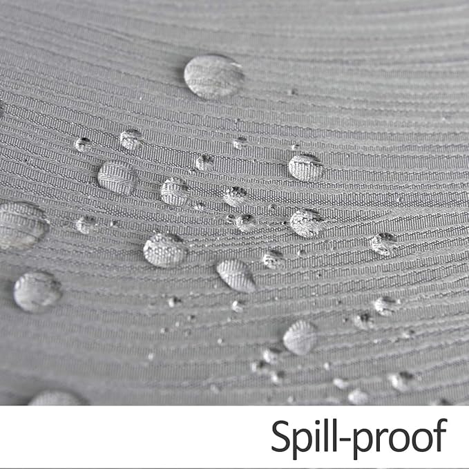 maxmill Round Jacquard Tablecloths Swirl Pattern Spillproof Wrinkle Free Heavy Weight Soft Table Cloth for Circular Table Cover of Buffet Banquet Parties Holiday Dinner Round 90 Inch Light Grey