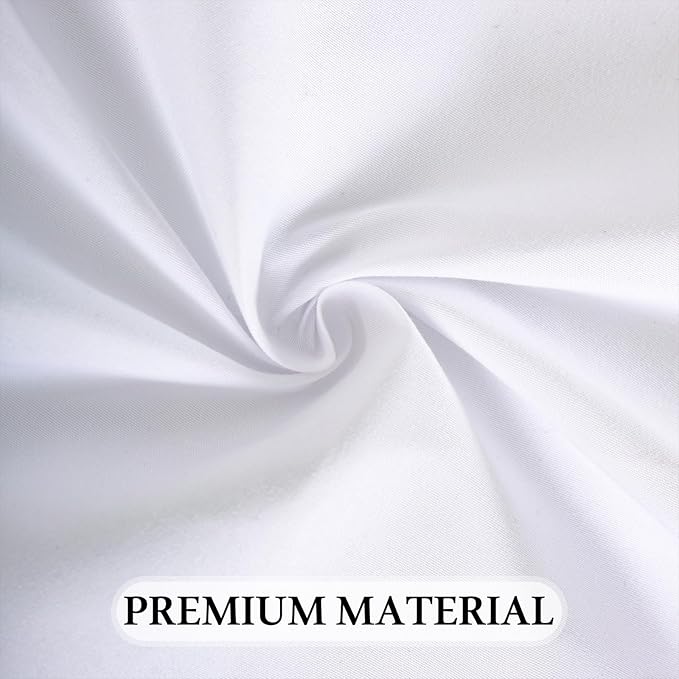 8 Pack White Square Tablecloth 60x60 Washable Polyester Table Cloth for Square or Round Tables, Wrinkle Resistant Fabric Decorative Covers for Dining Party Banquet Buffet and Wedding