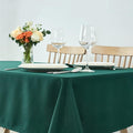 maxmill Square Tablecloth Weaved Texture Stain Resistant Waterproof Wrinkle Resistant Soft Table Cloth, Christmas Dinner Fabric Decoration for Dining Room Holiday Party, 52 x 52 Inch, Hunter Green