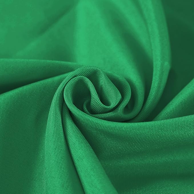Fokitut 2 Pack Waterproof Rectangle Tablecloth, 90x156 Inch, Stain Resistant and Wrinkle Polyester Table Cloth, Fabric Table Cover for Kitchen Dining, Wedding, Party, Holiday Dinner-Emerald