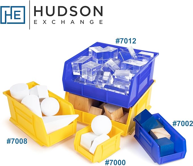 Hudson Exchange 11" x 5-1/2" x 5" Plastic Stackable Storage Bin and Hanging Container (Yellow, 1 Pack)