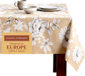 Maison d' Hermine Table Cloth Rectangle Table 100% Cotton 60 x 120 Inches Fall Tablecloth Reusable Everyday Use for Thanksgiving Christmas Decorations Dining Farmhouse Party (Pretty Autumn)