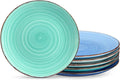 vancasso Bonita Dinner Plate Set, 10.5 Inch Ceramic Plates, Colorful Salad Plates set of 6, Microwave Oven and Dishwasher Safe, Assorted Color