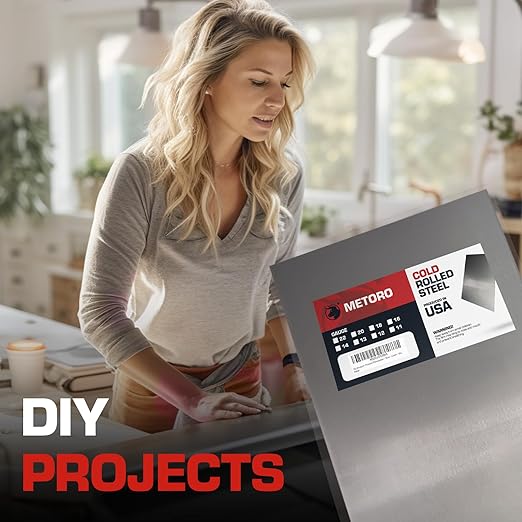 16-Gauge Mild CRS Steel Sheet - Formable, Weldable, Magnetic, Smooth Surface - Industrial-Grade Metal Plate for DIY Projects, Fabrication, and More. (2, .060 X 24 X 16)