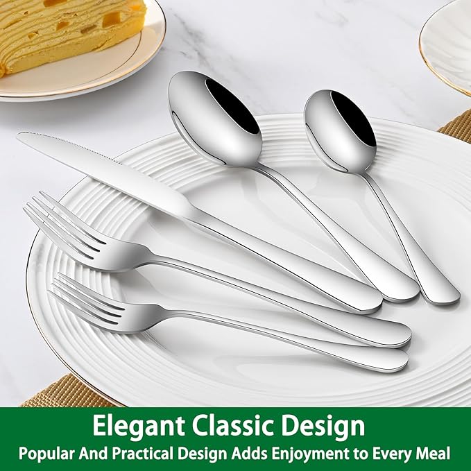16-Pieces Teaspoons Sets,6.7 Inch Stainless Steel Small Tea Spoon Set,Dessert Spoons For Kitchen,Dishwasher Safe Metal Silverware Spoons For Hotel Restaurant