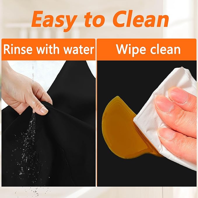 47.3''x23.6''(120cmx60cm) Extra Large Silicone Mat for Kitchen Counter, Heat Resistant Countertop Protector, Non-Slip Waterproof Kitchen Island Mat, Easy to Clean, Dark Gray