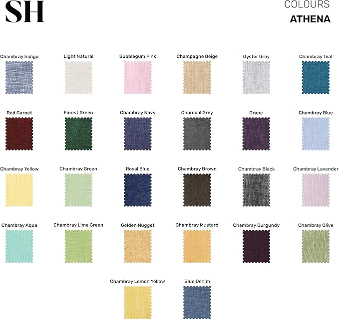 Solino Home Linen Placemats Set of 4-100% Pure Linen Chambray Burgundy Cloth Placemats 14 x 19 Inch for Valentines, Winter - Athena