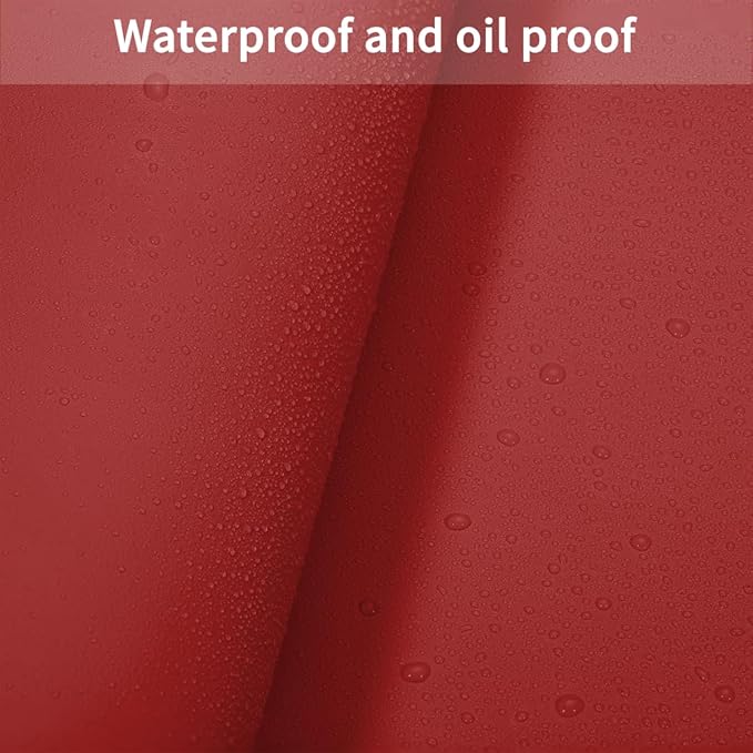 Table Pad for Dining Room Table - Can Be Used On Both Sides Waterproof and Easy to Clean Good Flatness Used for Dining Table(Black+Wine Red 44x72)